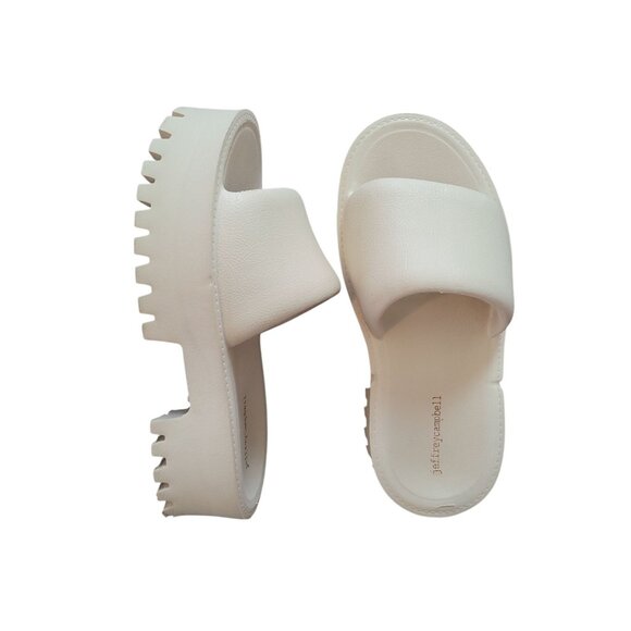 Jeffrey Campbell Bae Platform PVC Slide Sandals Size 11 Chunky Sole Y2K - Picture 2 of 12